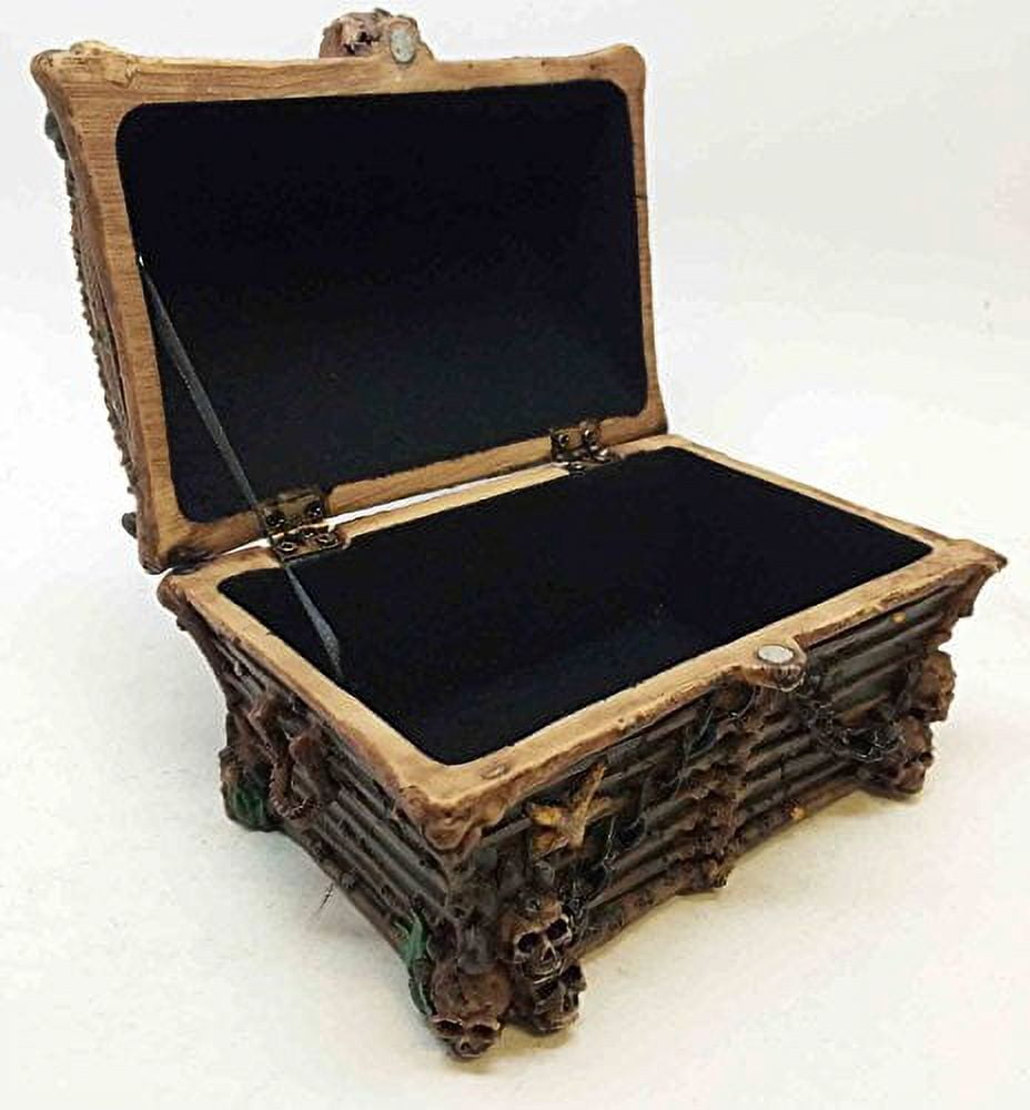 Ebros Pirate Davy Jones Skulls And Bones Treasure Chest