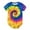 Yellow, variant on Tie-Dye Print Gradient Fashion Baby Infant Rompers