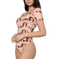 thumbnail image 2 of Naloa Dachshund Couple Women's Short-Sleeved Onesie, One-Piece Swimsuit for Parties, dates, clubs - XX-Large, 2 of 9