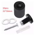 thumbnail image 2 of Chapetones Para Montaje De Herrajes Vidrio 20 pcs, Negro, 2 of 5