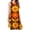 A468-2345, variant on Retro Floral Brown Orange Pattern Dress Loose Women'S Dress Beach Dresses With Pockets Dresses For Womens