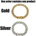 thumbnail image 2 of Dog Collar Wide Cuban Link Dog Collar Chain Collar Dog Chain, 2 of 10