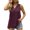 Wine, variant on EQWLJWE Camisole Women's Fashion Solid Color V-neck Comfortable Loose T-shirt Sleeveless Blouse Casual Tops