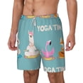 thumbnail image 2 of Balery Animal Meditation Mens Swim Trunks Swim Shorts for Men Quick Dry Inseam Beach Shorts with Compression Liner Pocket-X-Large, 2 of 9