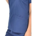 thumbnail image 2 of Mini Marilyn Women's 4-Way Stretch V-Neck 3 Pocket Scrub Top, 2 of 2