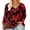 Floral Red, variant on Plus Size Long Sleeve Tops For Women 3X Solid Color Shirts Causal Blouses V Neck Wine Red Tee Fall Winter Tunics 3XL 20W 22W