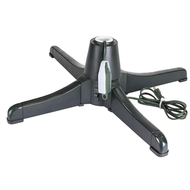 Soporte giratorio eléctrico para de Navidad, adaptador de 110V de EE. UU., Base ajustable para de Navidad con rotación de 360 grados