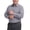 Gray, variant on Collared Solid Plain Long Sleeve Stretch Casual Dress Pullover for Big Men, Relax Fit All Occasion Everyday Formal Tops Wine 2XL