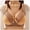 Beige, variant on Aofany Women's Plus Size Wireless Bra Push Up Full Cup Bras for Women, Comfortable Wire Free Shaping Everyday Bra with Adjustable Straps