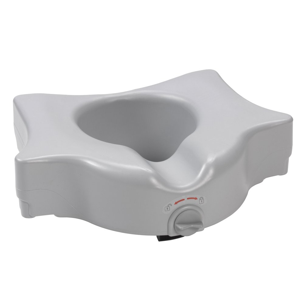 Drive Medical Heavy Duty Locking Raised Toilet Seat, 5"