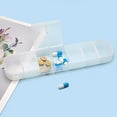thumbnail image 2 of Shoreew Weekly Pill Box Large Capacity Multiple Compartments Dustproof Lightweight Portable 7-Day Vitamin Medicine Box Organizer, 2 of 7