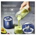 thumbnail image 3 of Exprimidor portátil, minibatidora de frutas, 300 ml, 6 cuchillas, 200 W, 3 of 8