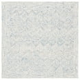 thumbnail image 6 of SAFAVIEH Micro-Loop Herbert Geometric Chevron Wool Area Rug, Blue/Ivory, 5' x 8', 6 of 8