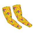 thumbnail image 2 of Picia Mardi Gras Crayfish and Fleur de lis Arm Sleeves for Men and Women - Tattoo Cover Up UPF 50+ Cooling Sports Sleeve for Basketball Golf Football-One Size, 2 of 8