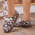 thumbnail image 2 of YOUYEDIAN Loafers for Women Versatile Slip On Round Toe Casual Non Slip Lace-up Flats Fashion Leopard Print Comfy Walking Shoes, 2 of 5