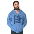 thumbnail image 5 of Crazy Cat Lady Purrs Well With Others Zip Up Hoodie Men's Women's Brisco Brands S, 5 of 6