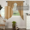 thumbnail image 5 of VHC Brands Simple Life Flax Khaki Country Farmhouse Window Curtain Prairie Short Panel Set of 2 63x36x18, 5 of 8