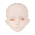 thumbnail image 2 of Cabeza de BJD 1/3, cabeza individual, piel blanca, caras, accesorio 3D para entusiastas, maquillaje de práctica, fabricación de muñecas, parte, 2 of 8