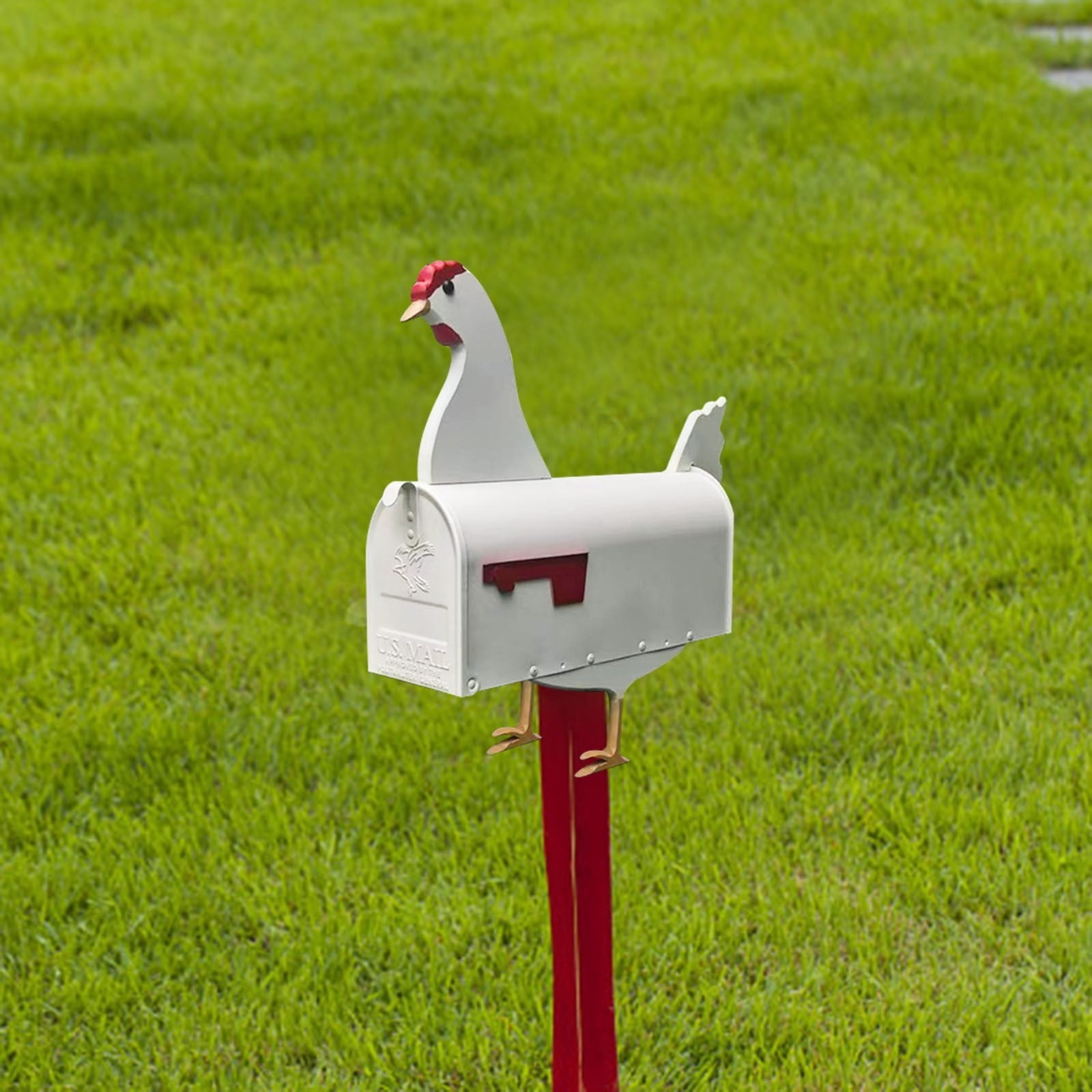 Personalized Shaped Mailbox,Creative Mailbox Animals Post Box,Creative Personalized Mailbox with Cute Shape for Garden Yard Decor Perfect for Farm Or Garden