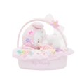 thumbnail image 3 of Muñeco de peluche con colgante de la serie Spring Sleep Flower Basket de Sanrio, muñeco de peluche con periférico de anime Kuromi Cinnamoroll, 3 of 5