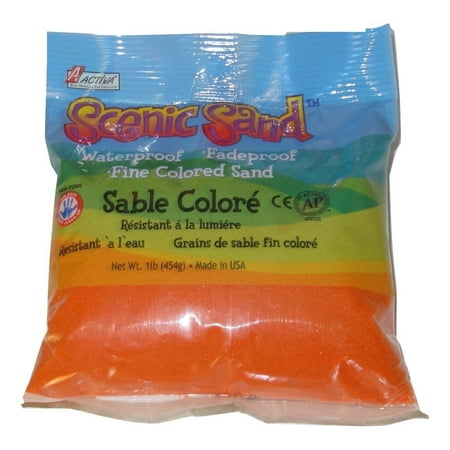 - Scenic Sand, 1-Pound, Orange, Fun, fascinating and easy to work with, ACTIVA Scenic Sand is the industry leading and best-selling colored sand.., By Activa From USA