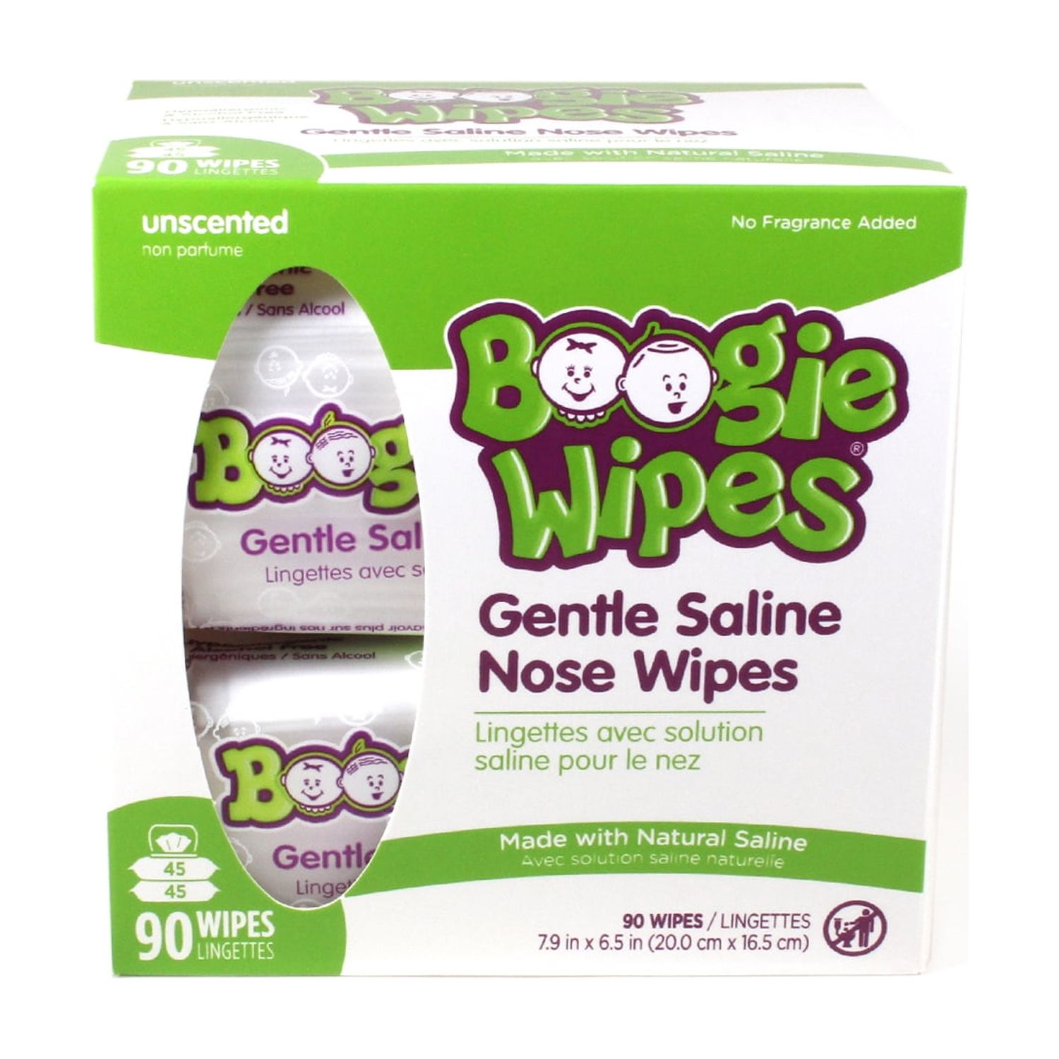 Boogie Wipes Saline Nose Wipes, 90 Count photo 6