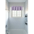 thumbnail image 2 of Valance curtain blackout thermal unlined TVLO lilac valance for kitchen, bathroom, bedroom living room short window rod pocket 54 inch x 18 inch, 2 of 3