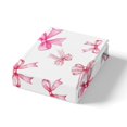 thumbnail image 4 of Erosebridal Housse de Couette Rose avec Nœud pour Lit Double, Literie Nœud Papillon de Rêve Format Double, Déco Dessin Animé Mignonne, Réversible 3 Pcs (Sans Couette), 4 of 6