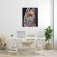 thumbnail image 2 of Contemporary Fox Urban Splatter Animals & Insects Painting Gallery Wrapped Canvas Print Wall Art, 2 of 7