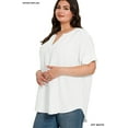 thumbnail image 3 of Zenana Women & Plus Microfiber Mock Turtleneck Long Sleeve Lightweight Tee Shirt Top, 3 of 5