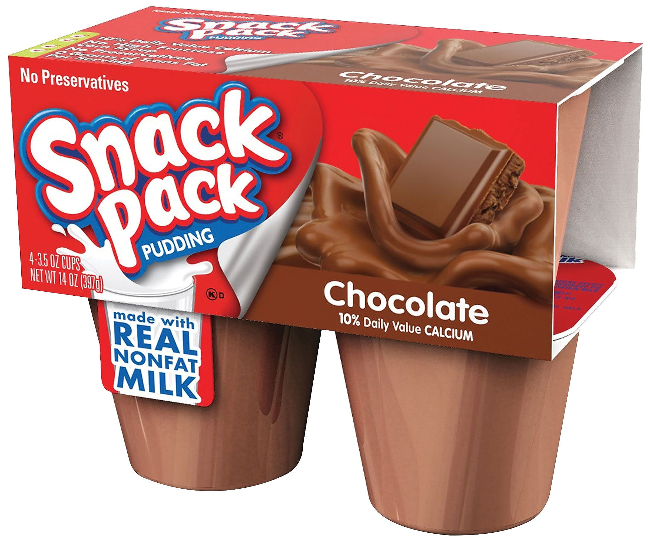 Hunt's Snack Pack Chocolate Pudding, 3.5 Oz., 48 Cups HUN55418