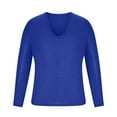 thumbnail image 4 of XFLWAM Mens Deep V Neck Sweater Slim Fit Lightweight Knitted Pullover Stylish Sweater, 4 of 6