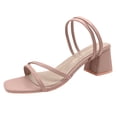 thumbnail image 3 of Zapatos elegantes para caminar para mujer sandalias de tacón cuadrado transpirables para fiesta y vacaciones, 3 of 7