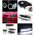 thumbnail image 2 of Spec-D Tuning Dual Halo Black Projector + LED Bumper Fog Lamps Compatible with Dodge Neon Left + Right Pair Headlamps Assembly, 2 of 2