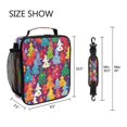 thumbnail image 5 of Square Lunch Bag 10.5*3.5*9.5 Inches Cooler Bag Lunch Bag Insulation Portable Durable Fashion Colorful Christmas Tree, 5 of 6