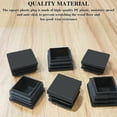thumbnail image 4 of Square Tubing Plastic Plugs For Weatherability And Long-Lasting Use, Furniture Glide Inserts Offering Easy Installation And Good Stability, Black Moisture-Proof Inserts (Pack Of 20), 4 of 5