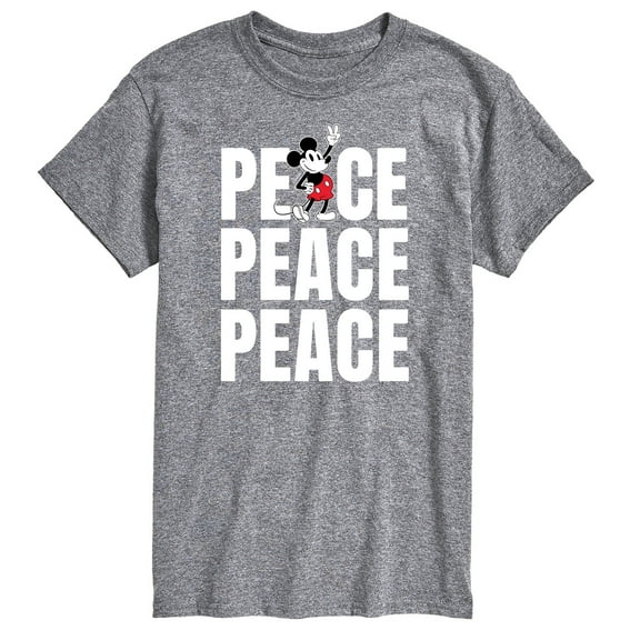 Mickey & Friends - Mickey Peace - Men's Short Sleeve Graphic T-Shirt