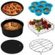 thumbnail image 4 of Naiovety Juego de accesorios para freidora de aire seguro para horno: para nuevos principiantes y suficiente pastel de pizza diario de acero Cocina y Comedor, 4 of 6