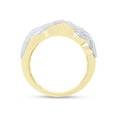 thumbnail image 6 of 1.18 CT Round Cut Simulated White Diamond Art Deco Wedding Ring 14K Yellow Gold Plated 925 Sterling Silver (Color: White, Clarity: VVS1-VVS2, 1.18 Cttw) -10, 6 of 8