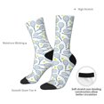 thumbnail image 4 of Pofeuu Tennis Rackets And Balls Print Crew Socks, Adult Running Hiking Socks for Youth and Adult, 4 of 6