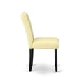 thumbnail image 5 of Pemberly Row 35" Leather Dining Chairs in Beige/Black (Set of 2), 5 of 6