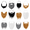 Style2, variant on Kabuer Fake Mustaches 60 Pcs Self Adhesive Beard for Christmas Party Supplies Decorations, Suitable for All Ages Multicolored