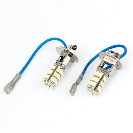 25 Microchip Led Unique Bargains 2 Pcs H3 White 1210 SMD 25 LED Car Daytime Driving Running Fog Light 12V ()