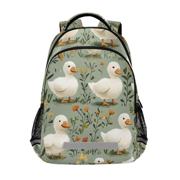ALAZA Cute Cartoon Duck Backpack Elementary School Bag Bookbag Travel Rucksack
