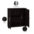 thumbnail image 4 of Cabot Small Bathroom Storage Cabinet w/ Doors in Espresso Oak - Engineered Wood, 4 of 7