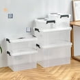 thumbnail image 2 of Caja de plástico impermeable a prueba de humedad, caja de almacenamiento transparente, caja de acabado grande engrosada, caja de almacenamiento portátil, 2 of 6