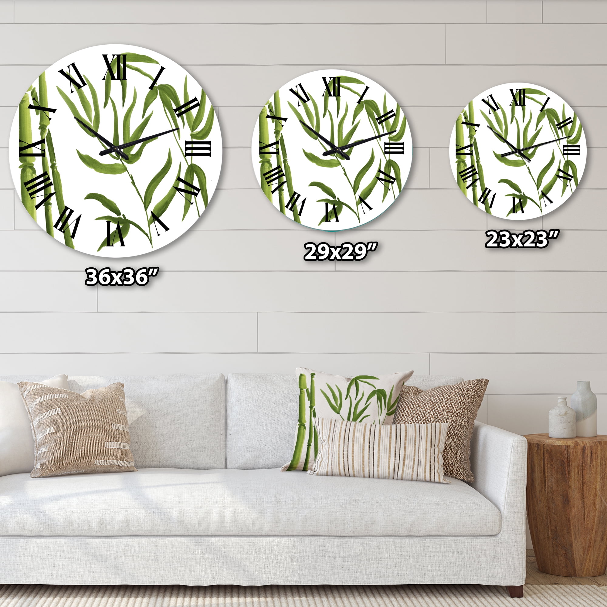 Designart 1 in Quartz Tropical Wall Clock