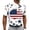 White A2, variant on 4th of July Golf Shirts for Men Big and Tall American Flag ​Graphic Tees Going Out Collared Short Sleeve Patriotic Tops