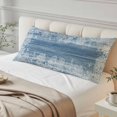 thumbnail image 4 of Blue Coastal Nautical Body Pillow Cover 20 x 54 Inch Decorative Pillow Cover Summer Ocean Sea Waves Starfish Coral Lumbar Pillowcase Seasonal Rectangle Cushion Case for Couch Sofa Bed Living Room, 4 of 9