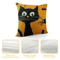 thumbnail image 4 of Nawypu  Throw Pillow Covers Happy Halloween Black Cat and Spider Decor Square Cushion Pillows Cover  for Men Women for Couch Bedroom, 4 of 5